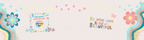 a colorful banner with the words be your own kid 's beautiful