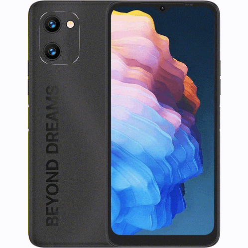 a black phone with the words beyond dreams on the back