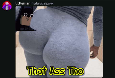 a picture of a woman 's butt with a caption that says " that ass tho "