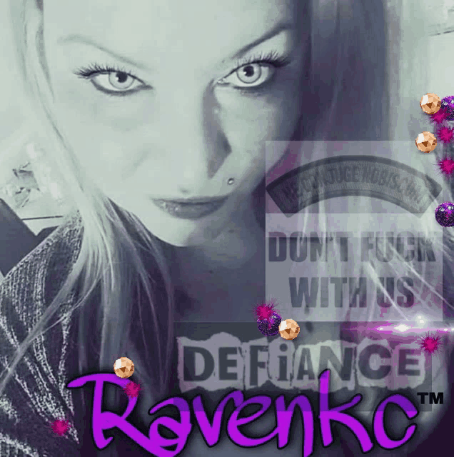 a picture of a woman with the name ravenkc written on it