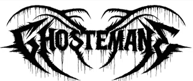 a black and white logo for a band called ghostemane