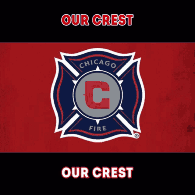 a logo for the chicago fire department with the words our crest