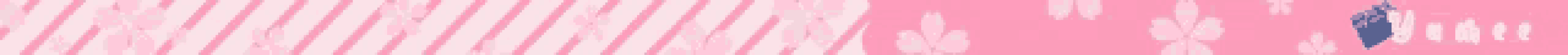 a pink and white striped background with a blue stripe