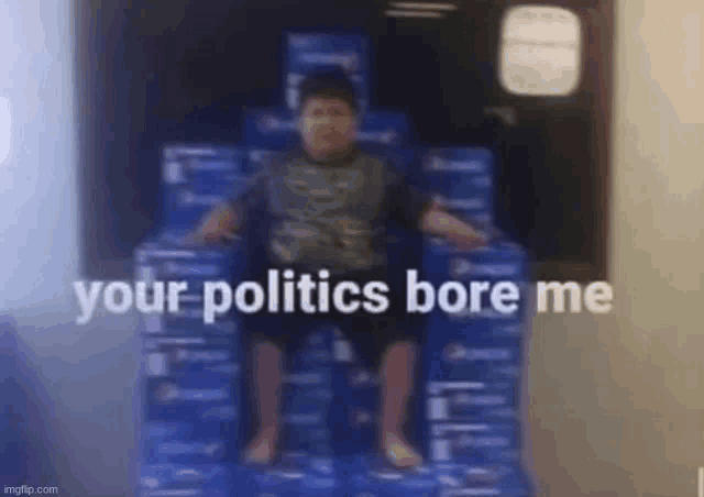 a young boy is sitting on top of a pile of pepsi boxes .