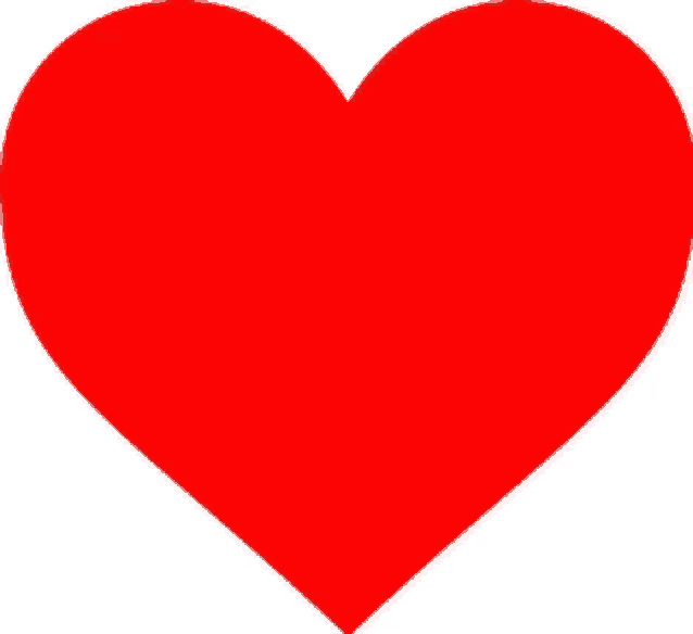 a red heart on a white background that is very large