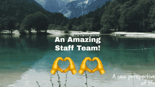 a poster that says an amazing staff team