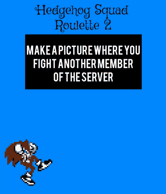 a poster for hedgehog squad roulette 2 with a picture of knuckles