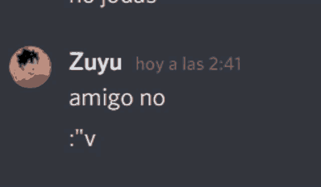 a screenshot of a conversation between zuyu and amigo