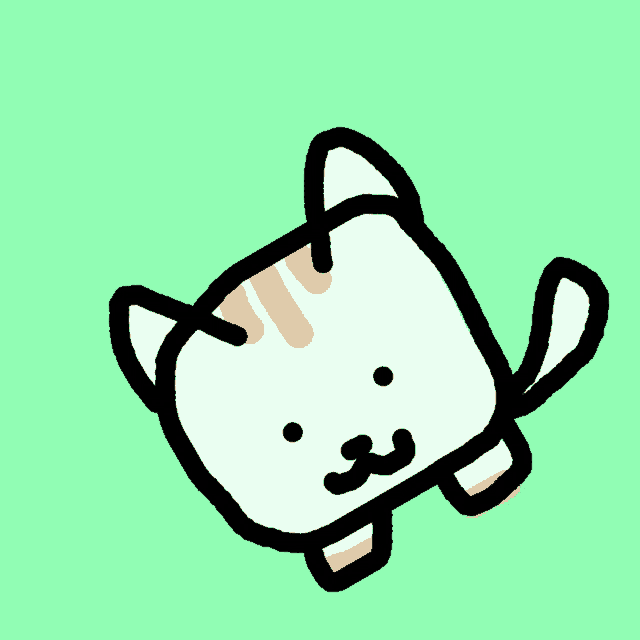 a drawing of a cat with a mustache