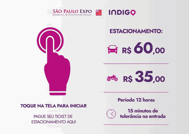 a purple advertisement for sao paulo expo