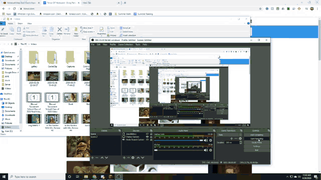 a screenshot of a computer screen showing a few windows open