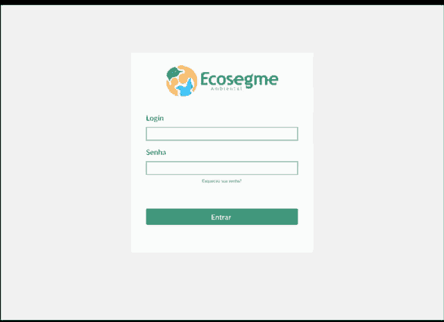 a screenshot of the ecosegme website shows a few fields