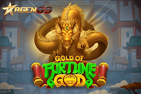 a game called gold of fortune god with a dragon on it