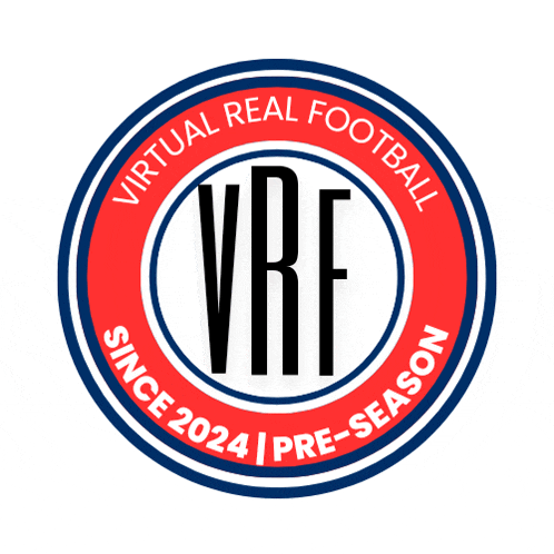 a logo for virtual real football since 2024 and pre-season