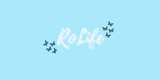 the word rolife is on a blue background