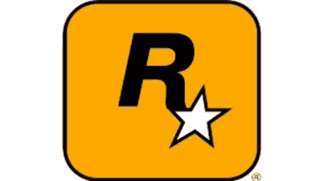 a logo for grand theft auto with a white star