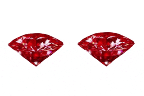 two red diamonds on a white background