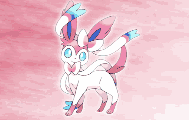 a cartoon drawing of a pink and white pokemon