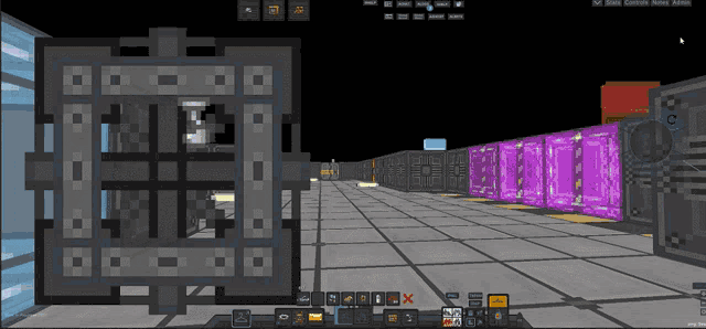 a screenshot of a video game with a purple box that says " c " on it