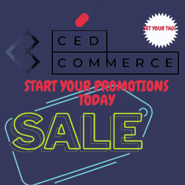 a poster that says get sale r and start your promotions today