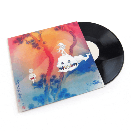 a record with a painting of a whale on the cover