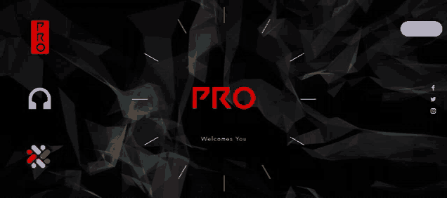 a black background with the words pro welcomes you