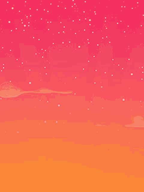 a cartoon illustration of a sunset sky with clouds and stars .