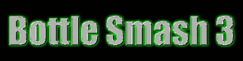 a bottle smash 3 logo that is green