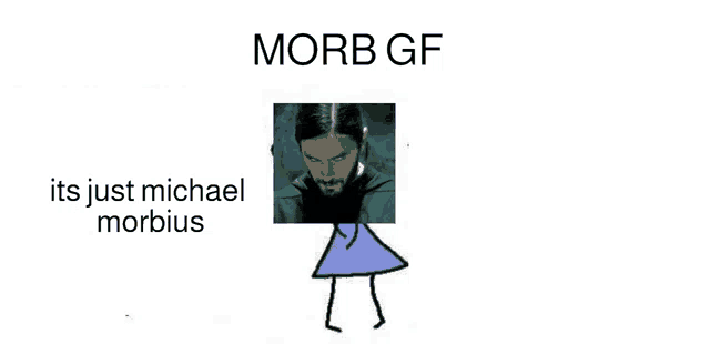 a cartoon of a man with a beard and a girl in a blue dress .
