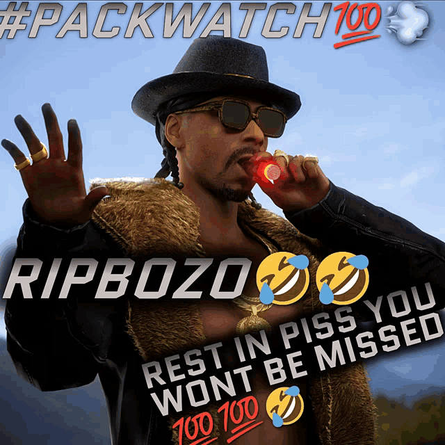 rip bozo rest in piss you won 't be missed