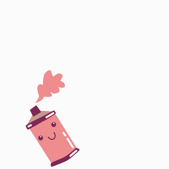 a spray can with a face and the word corelle