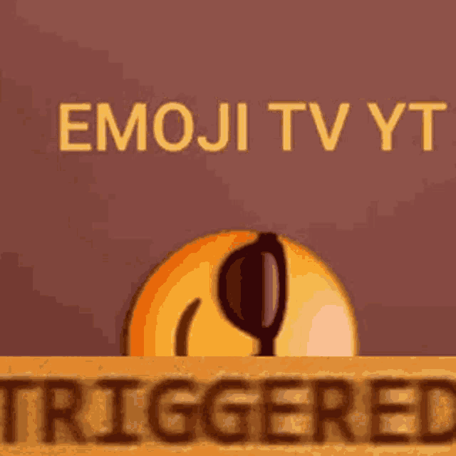 a smiley face with sunglasses and the words " emoji tv yt triggered "