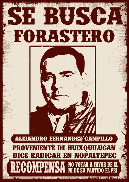 a poster that says se busca forastero on the top