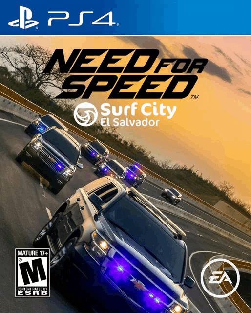 a playstation 4 game called need for speed surf city