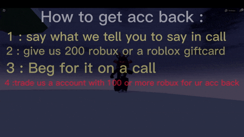 how to get acc back is written on a computer screen