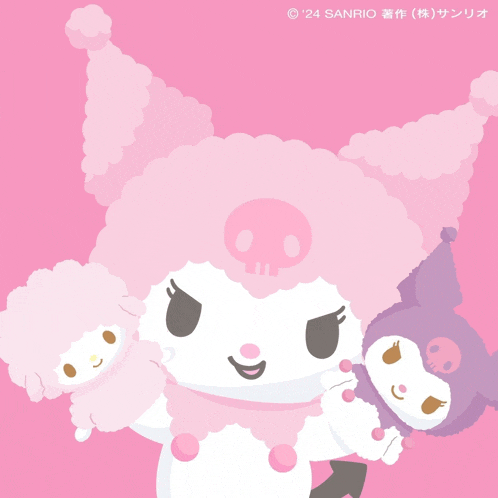 a picture of a cartoon character with a skull on its head