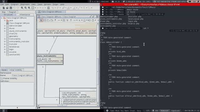 a screenshot of a program that says class diagram music