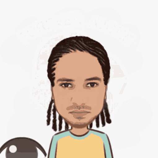 a stick figure is surrounded by pink clouds and smoke coming out of his mouth .