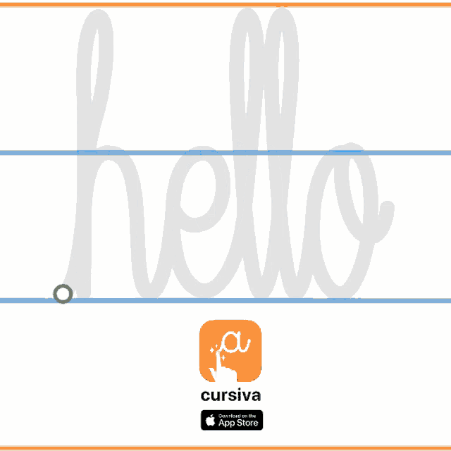 an app called cursiva is available for download on the apple store