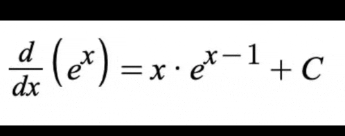 a black and white mathematical equation with a fraction of dx