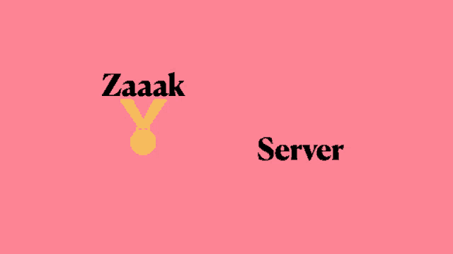 a medal with the words zaak and server on it