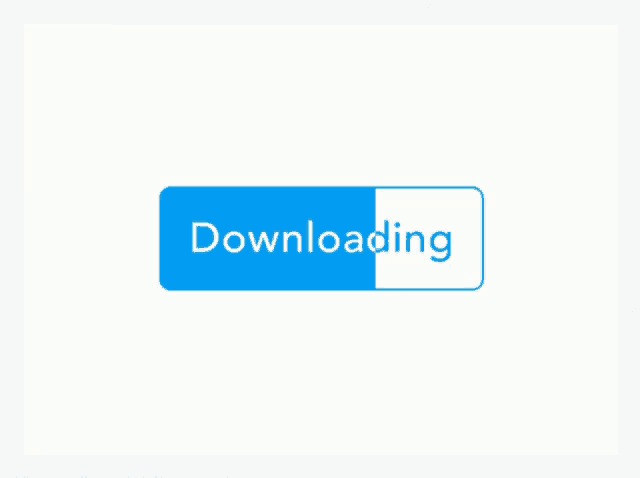 a blue and white button that says downloading