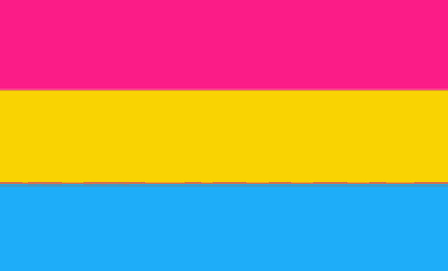 the pansexual flag is a pink , yellow , and blue flag .