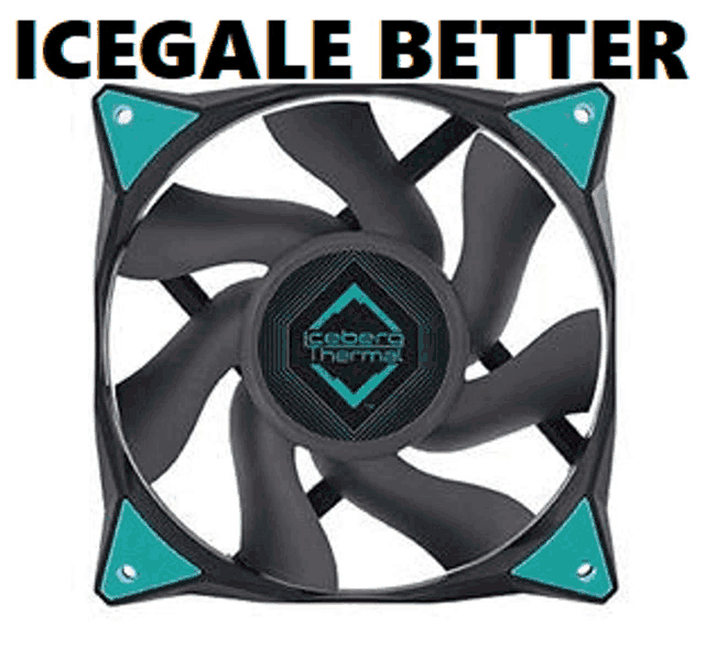 a picture of a fan with the words `` icegale better '' written on it .