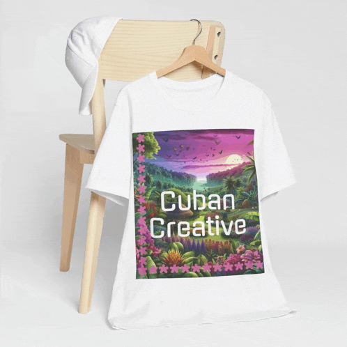 a white t-shirt that says cuban creative on it