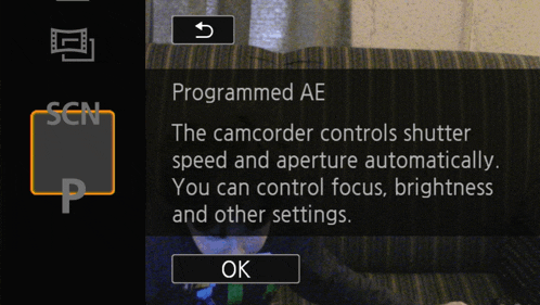 a screen that says programmed ae and a button that says ok