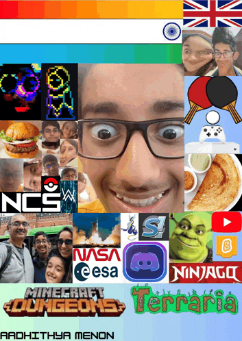 a collage of images including minecraft dungeons shrek and nasa