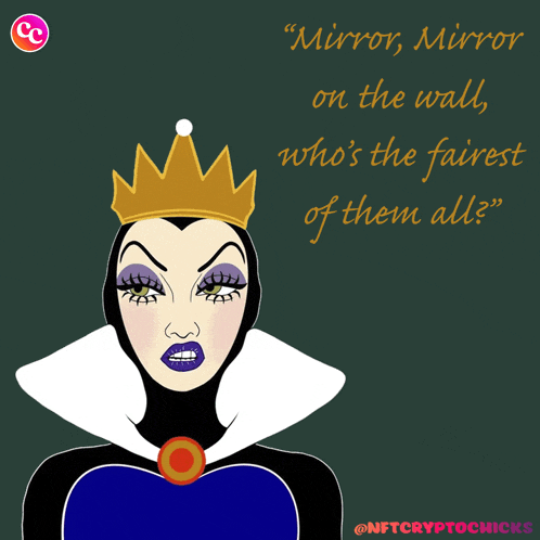 an illustration of evil queen from snow white