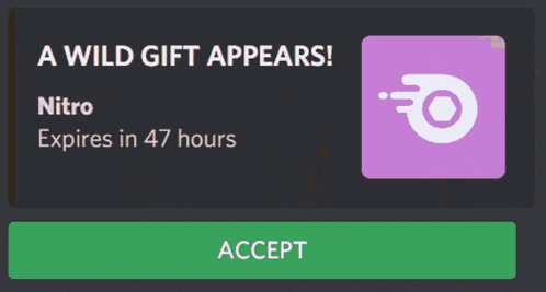 a wild gift appears on a screen that expires in 47 hours