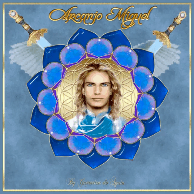 a picture of a man with the name arcanjo miguel on the top